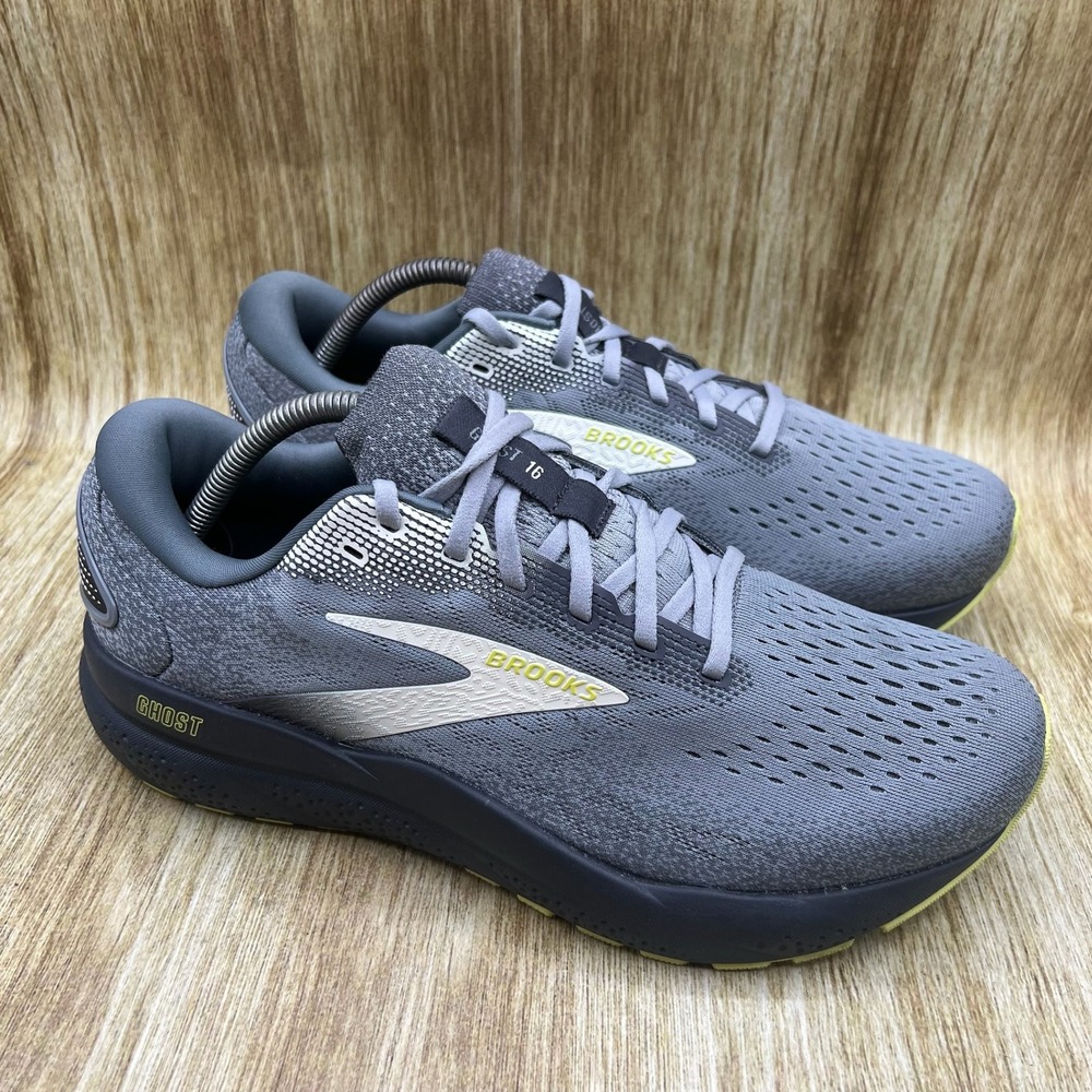 Brooks Ghost 16 Men's Size 9.5 Extra Wide 4E Grey Running Shoes 1104184E040